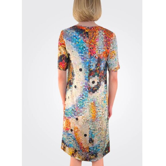 Unbreak It Women's Multicolor Short Sleeve The Look Print Ary Dress Size XS - Picture 2 of 4